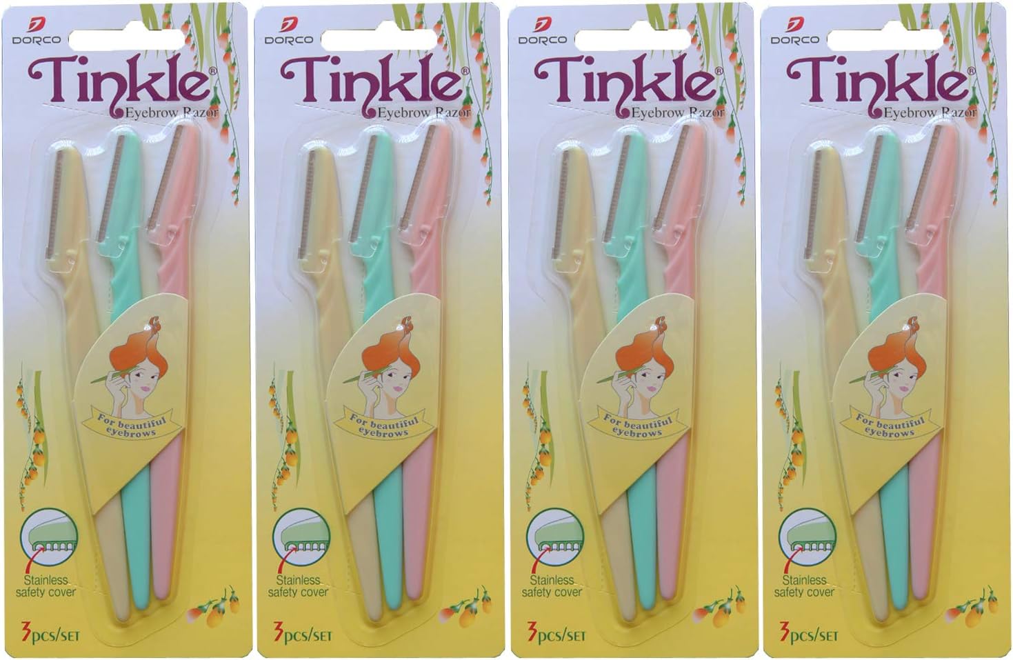 Tinkle Eyebrow Razor - 12 Pieces