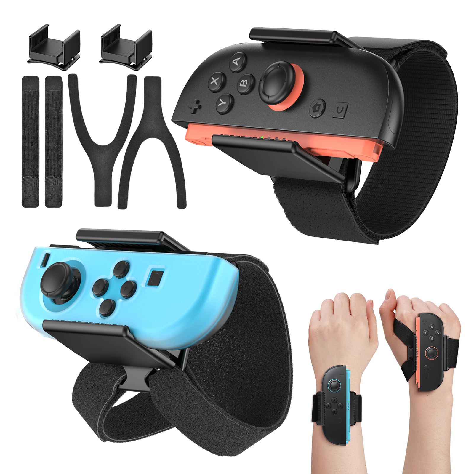 Photo 1 of [for Switch 2/1] Wrist Strap for Nintendo Switch 2/ Switch 1/ OLED, Upgraded Case-Friendly Hand Band for Just-Dance 2026 2025 2024, Sports Games for Zumba Burn It Up, Adjustable Joypad for Nintendo Switch 2 & Switch &OLED Joy Controller, Wristband for kid