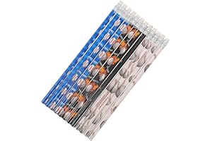 KsngTixe 12pcs Sports Baseball Themed Pencils with Erasers, Wood Writing Drawing Pencils for School Office Note Taking and Ar