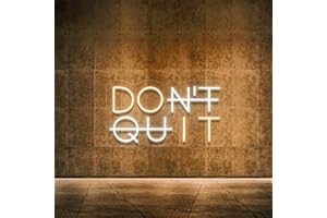 YIKBIK Don't Quit LED Neon Sign for Wall Decor, DO IT Neon Lights Party Decorations, USB Powered Switch Neon Lights lighting adjustable for Office Room, Gym Room, Man Cave, Gamer Room