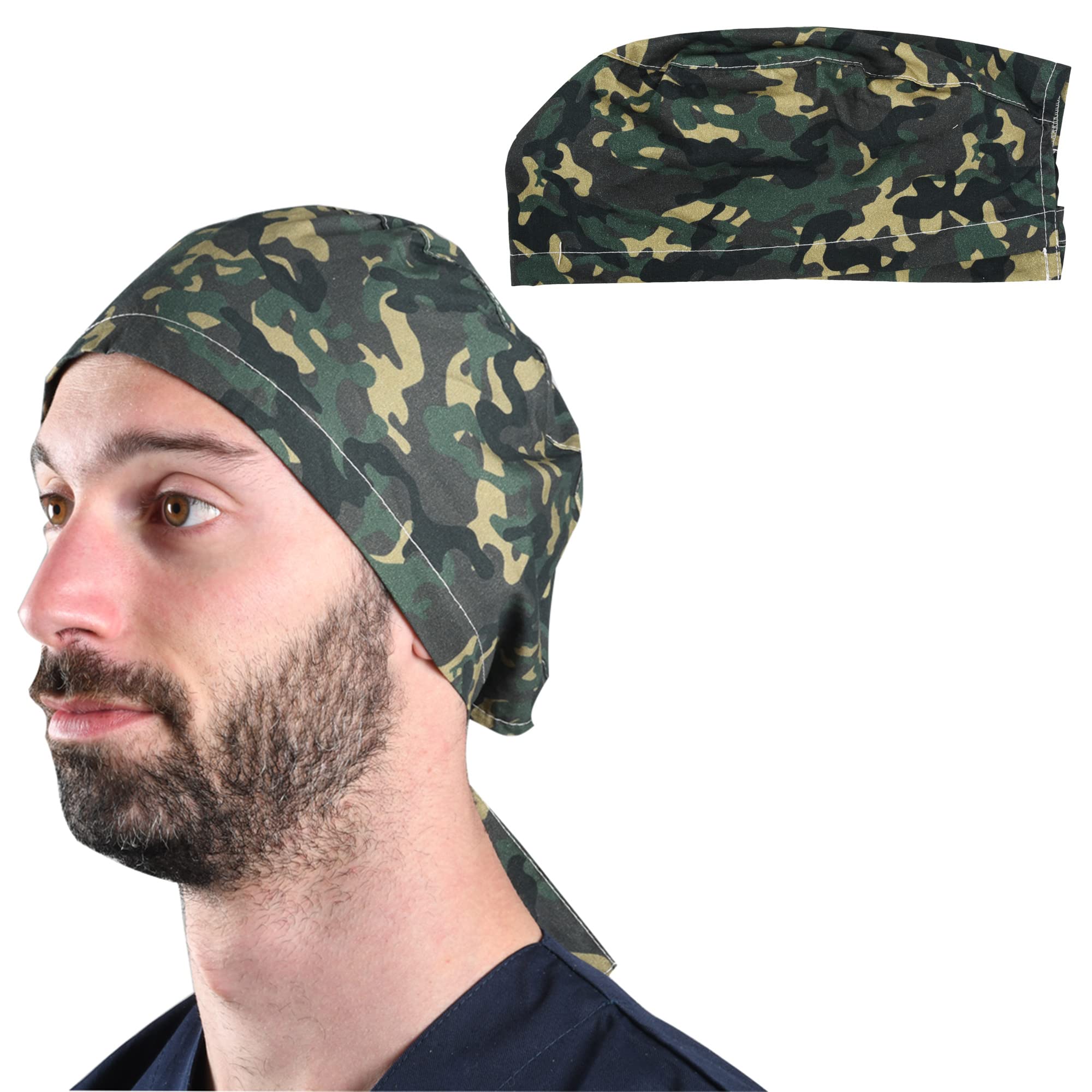 GIMA Hood various patterns surgical caps made from 100% high-quality pure poplin 40 cotton, absorbent, highly breathable, latex-free and autoclavable at 134 °C.