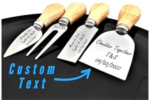 Personalized Charcuterie Cheese Board With Custom Engraved Cheese Knives Set Ideal for Wedding Gifts, Housewarming, New Home,