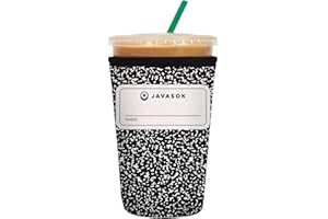 Sok It Java Sok Iced Coffee & Cold Soda Insulated Neoprene Cup Sleeve (Compose Yourself, Medium: 22-28oz)