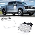 POPMOTORZ LED Side Mirror Puddle Lights Lamps Assembly Compatible with 2015-2021 Ford F150 / Ford F-250 F-350 F-450 F-550 Super Duty LED Under Mirror Puddle Lamp Front Side Puddle Lights Pack of 2