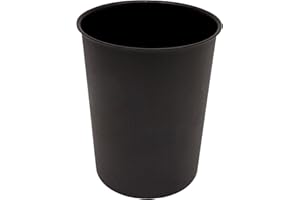 Kenney KN83001 Storage Made Simple 1.53 Gallon (5.7 Liter) Small Open Top Rust-Proof Plastic Waste Basket/Trash Can/Garbage C