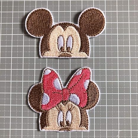 Amazon 刺繍ワッペン 子供ワッペン アイロンワッペン アイロンアップリケ ミッキーミニー ワッペン アップリケ 通販