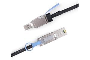 10Gtek SFF-8644 to Mini SAS SFF-8088 HD Cable, 6Gbps External 26Pin SAS2.0 Hybrid Cable Attached SCSI for Raid Systems, DataC