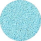 Yholin 10000pcs Blue Glass Seed Beads Bulk, 2mm 12/0 Tiny Small Waist Spacer Seed Beads for Bracelets, Necklace, Jewelry Making DIY Craft Projects