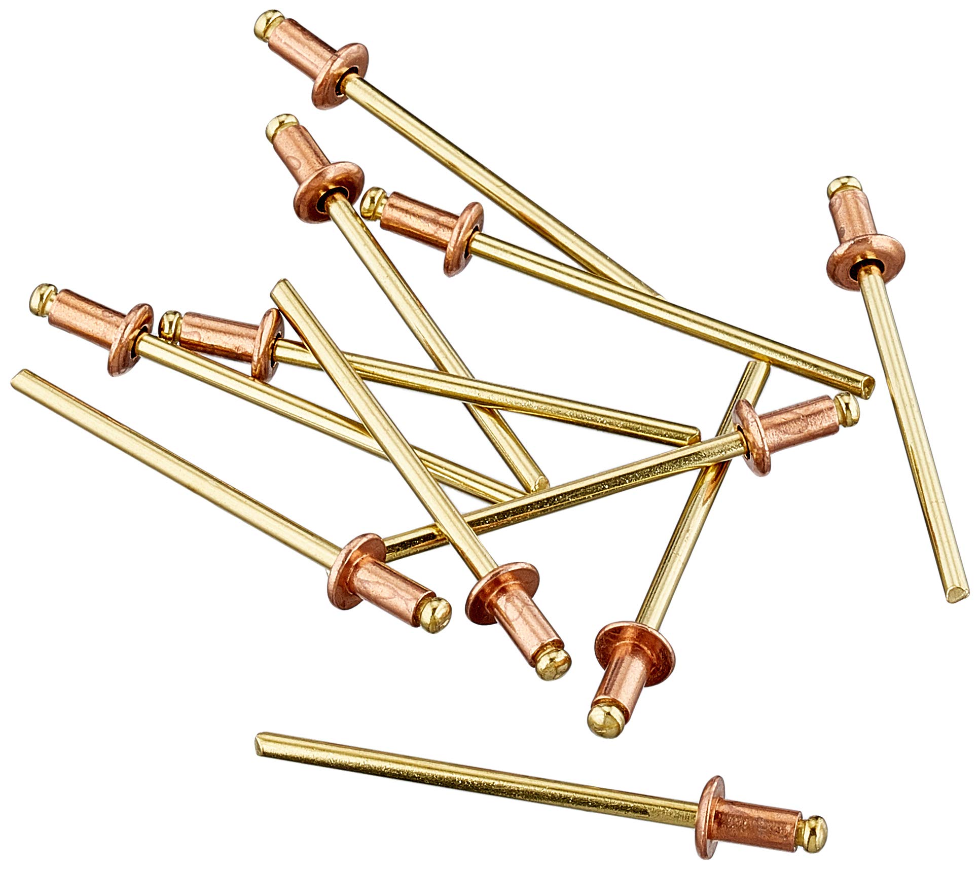 Connex COXT197306 Copper/Bronze Blind Rivets, Brown/Gold, 3.2 x 6 mm, Set of 50 Piece