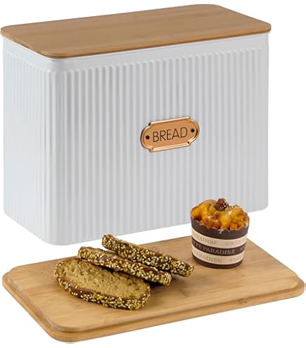 Amazon.com: HOME PALETTE Large Bread Box for Kitchen Countertop