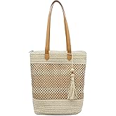 Aphoraeny Straw Beach Bag Buckets Totes Handbag Shoulder Tote Bag Straw Purse Summer Purse Women Summer Handbag