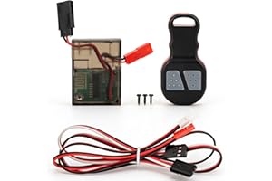 RC Wireless Remote Receiver, Simulated Winch Controller Receiver Kit 41.5x31x10mm/1.6x1.2x0.4in Transmitter Power Switch for 