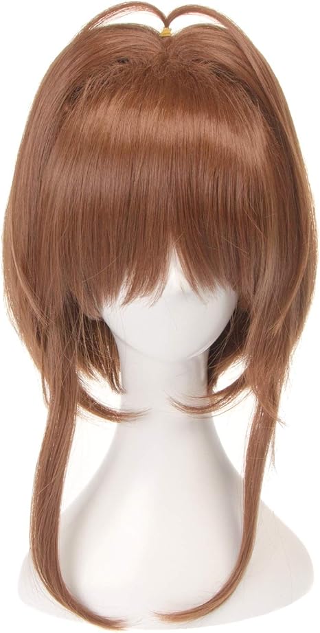 Amazon Co Jp ウィッグ 短い合成かつら前髪ブラウン色の高濃度天然見出し耐熱ヘアウィッグ女性 Wzzjp ホーム キッチン