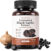 SresXrefas Fermented Black Garlic Extract with CoQ10 Ubiquinol | 180 Softgels Supplements with Vitamin K2 (MK-7) &amp; S-Allyl Cysteine, Aged Garlic Supplement for Daily Wellness Support