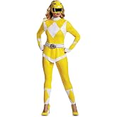 Disguise Women's Yellow Ranger Adult Costume