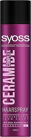 Syoss Haarspray Ceramide Complex Haarspary, Haltegrad 5, Mega stark, 6er Pack (6 x 400 ml)