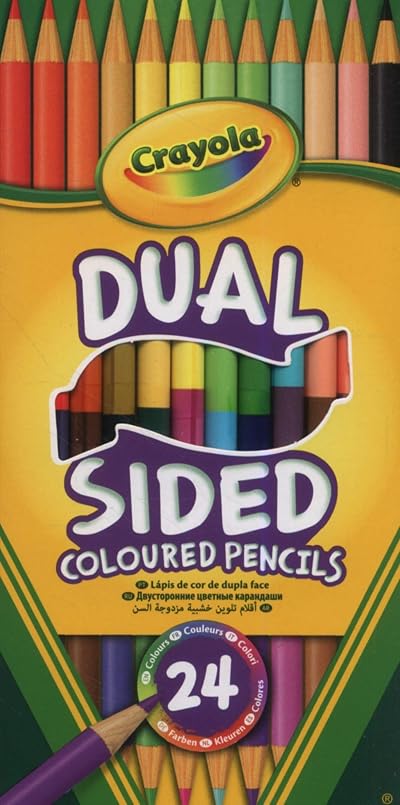 Crayola Dual-Sided Colouring Pencils 12 Pack Assorted Colours