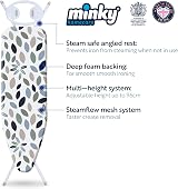 Minky Large Ironing Board 122 x 38 cm Adjustable 96 cm Angled Rest UK view 2