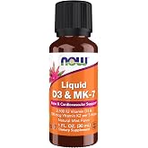 Now Supplements, Liquid D-3 &amp; MK-7, Mint Flavor, 1 oz