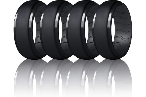 Silicone Ring Men, Mens Silicone Wedding Band, Rubber Wedding Rings For Men, Silicone Wedding Band Men