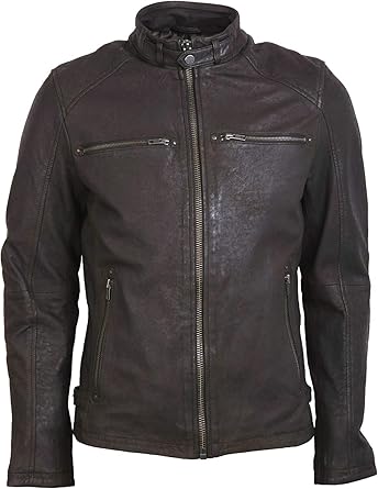 Lakeland Leather Men S Hamish Real Leather Jacket In Brown 40 Amazon Co Uk Clothing