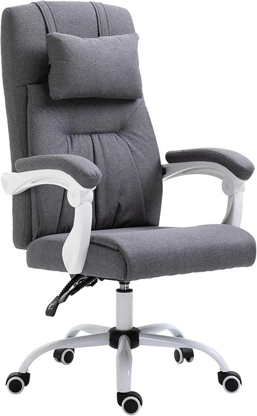 Vinsetto Office Chair w/Massage Pillow Executive Reclining Ergonomic