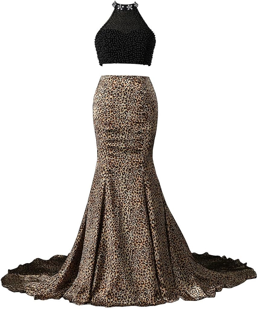 leopard mermaid dress