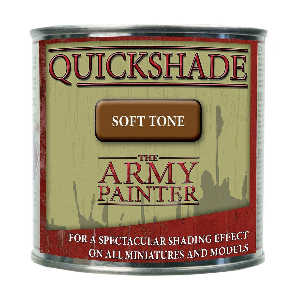 The Army Painter Quickshade Dip Soft Tone, Quickly Dipping and Shading Entire Wargaming Armies, Oil Wash for Miniature Figures, for Tabletop Roleplaying or Wargames, 250 ml (Soft Tone)