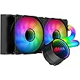 Amazon.com: SAMA 240mm CPU Liquid Cooler ARGB AIO Infinity Mirror ...