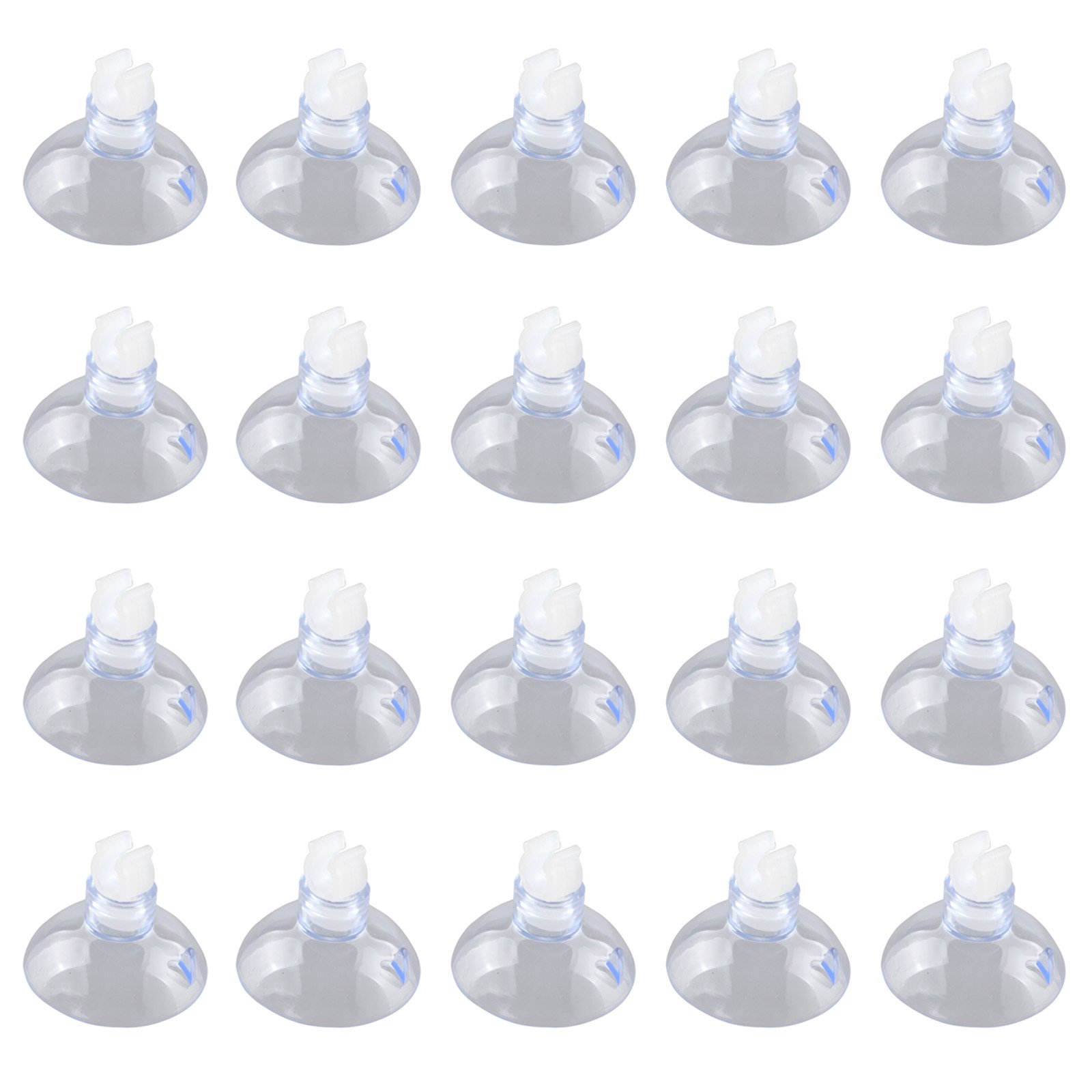 HALJIA 20PCS 6MM Aquarium Fish Tank Suction Cups Airline Hose Pump Air Line Tubing Holder