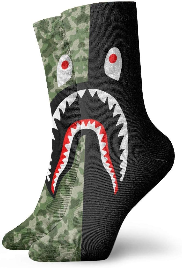 B-a-p-e Youth Sports Socks Crew Socks Outdoor Socks For Gilrs And Boys Unisex-adult