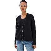 Jenni Kayne Women's Cropped Cashmere Cocoon Cardigan, Black, L
