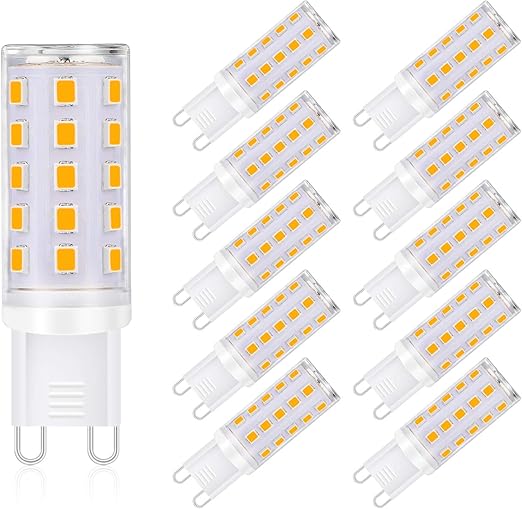 Reteck G9 Led Light Bulbs No Flicker 400lm Equivalent To 40w Halogen 3 5w Warm White 360 Beam Angle G9 Energy Saving Light Bulbs Non Dimmable Pack Of 10 Amazon Co Uk Lighting