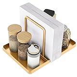 Audmore Gold Napkin Holder, Metal Napkin Holder for