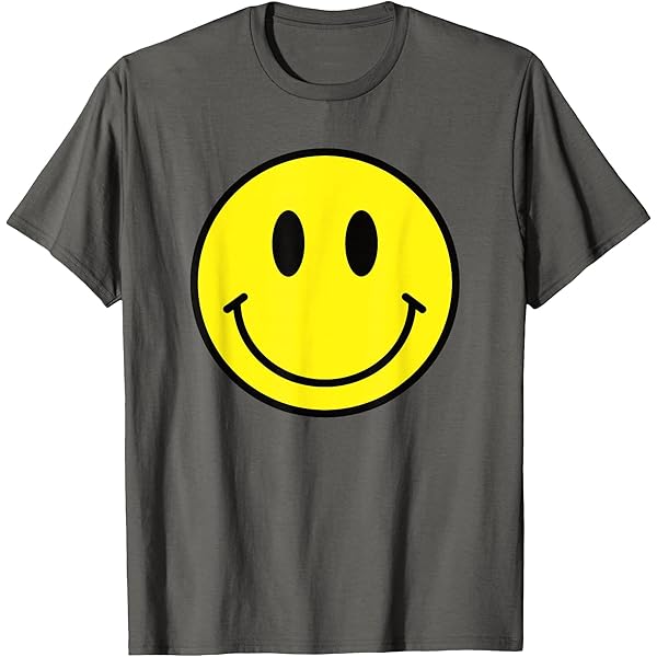 Amazon.com: Vintage Smile FACE | 70's Vibe | Yellow Smile T-Shirt