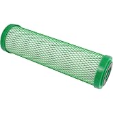 HydroLogic - Green Carbon Water Filter - Activated Carbon Block Whole House Water Filter Replacement Cartridge for RO Systems - 9.75" x 2.5" Inch