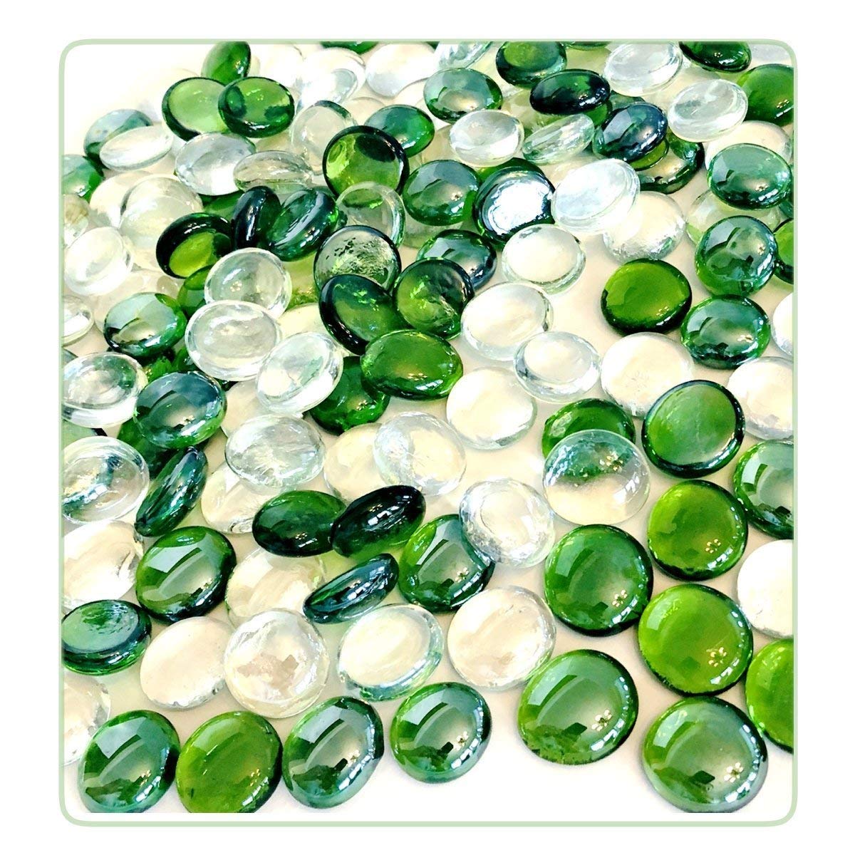 Buy Desi Commodity Colorful Flat Marbles Vase Fillers Party