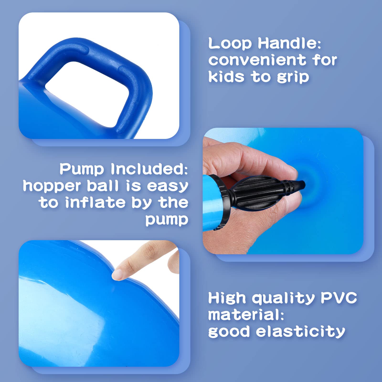 Mua 10 Pcs Bouncy Balls with Handles for Kids Bulk, Hopper Ball Hippity