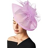 AQOKKA Women Fascinators Hats Flower Fascinators with Headband and Clip Tea Party Headwear for Women and Girls