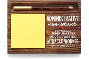 YODOCAMP Administrative Assistant Gifts Admin Assistant Appreciation Gifts, Thank You Gifts for Office Assistant Secretary Front Desk, Admin Assistant Desk Self-Stick Note Pad Holders TZP01