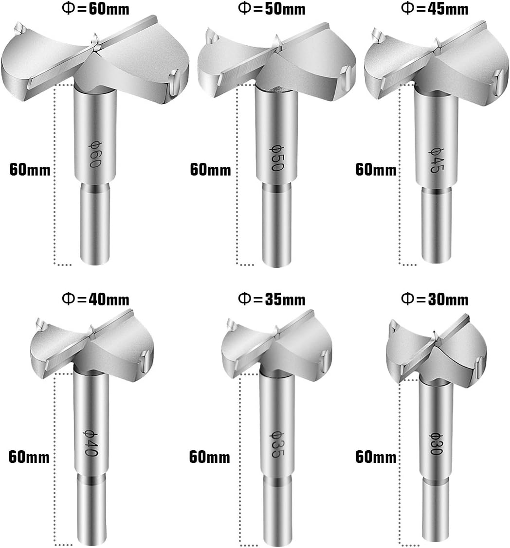 Punta Forstner 16mm ASNOMY - Per Legno Duro, Acciaio Al Tungsteno, Gambo 8mm - Foto 3