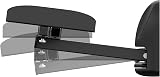 mahara Black Universal Speaker Mounts Pair, Swivel Tilt, 145-320mm view 5