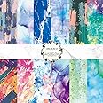 DESEACO Abstract Art Collage Paper Pad 6x6: Single-Sided Decorative Paper, Original Abstract Art Sheet for Junk Journaling, Scrapbooks, Decoupage, Collaging, Origami, Card Making & Mixed Media-24Pcs