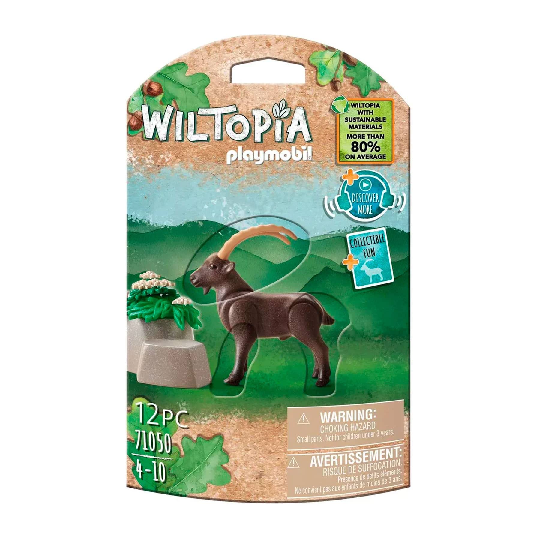 Playmobil 71050 Wiltopia Ibex, Animal Toy, Sustainable Toys, Fun Imaginative Role-Play, PlaySets Suitable for Children Ages 4+