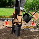Colwelt Long Handle Bulb Planter Tool Serrated Sod Plugger for Tulips Daffodils view 4