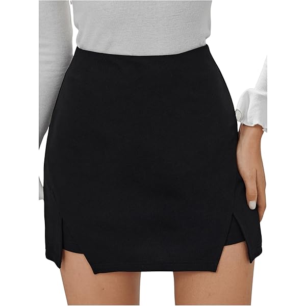 thumbnail image 2 of WDIRARA Girls Cow Print Short Skirt - Summer High Waist Split Hem Casual Mini Skirt 2 of 9
