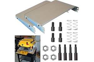 DW7351 13" Planer Folding Table Accessory Set of 2 - Offers Additional 9-Inch Support on Each Side for Enhanced Stability, Co
