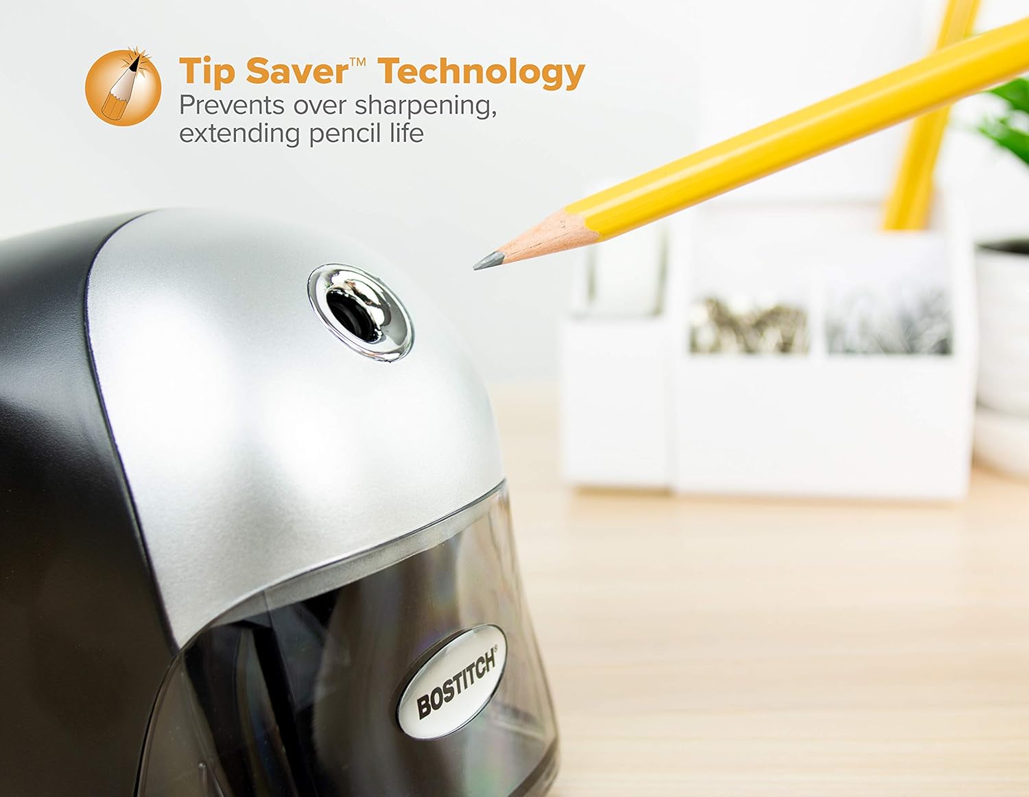 Bostitch QuietSharp Executive Electric Pencil Sharpener, Black (EPS8HD-BLK) : Office Products