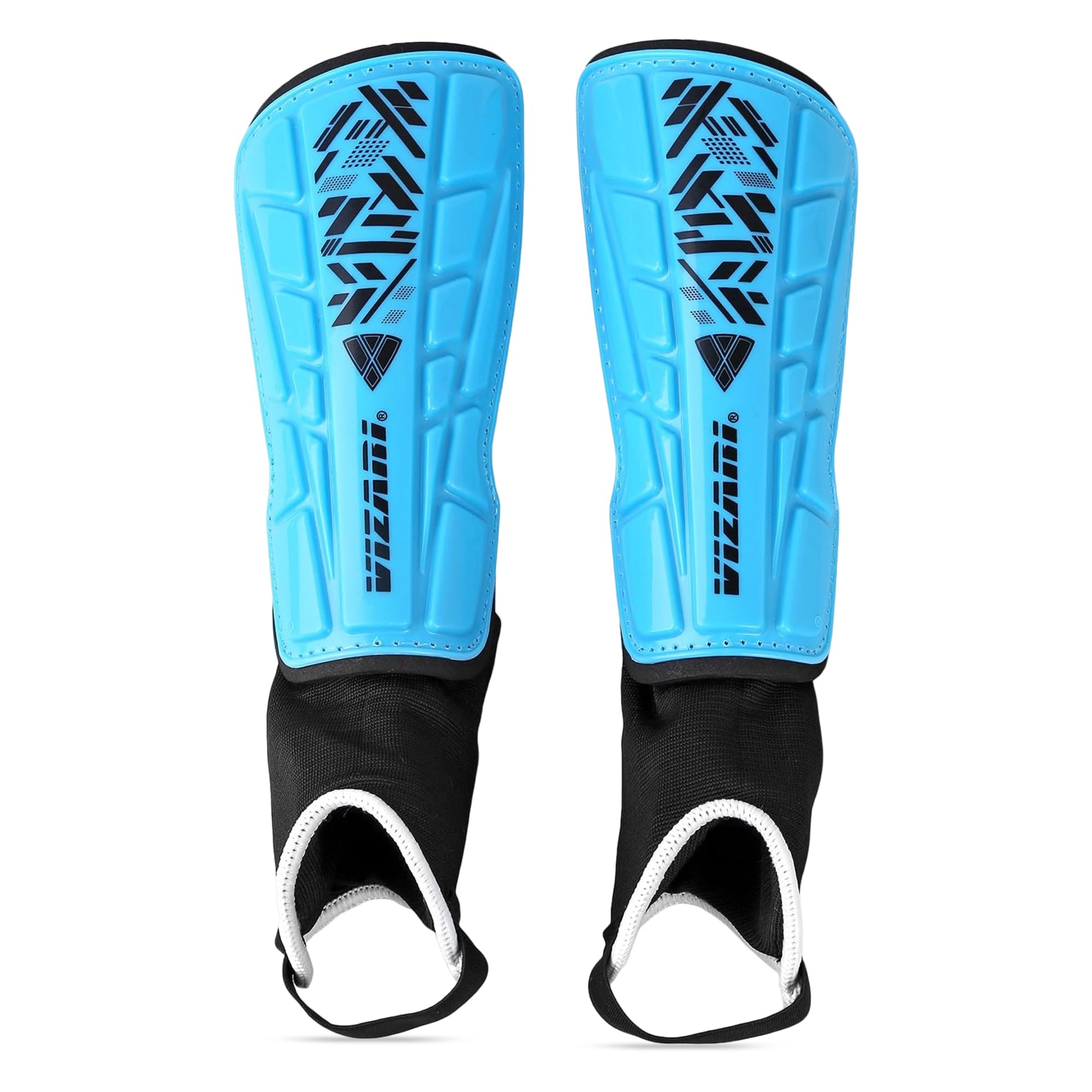 Photo 1 of Vizari Malaga Shin Guards for Kids & Adults – Soccer Shin Guards with Ankle Protection & Foam Padding – Lightweight, Non-Slip Youth Shin Pads for Boys, Girls, Men & Women (Ages 3 to Adult)