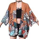 Women Japanese Kimono Cardigan Coat Yukata Outwear Tops Vintage Japanese Style